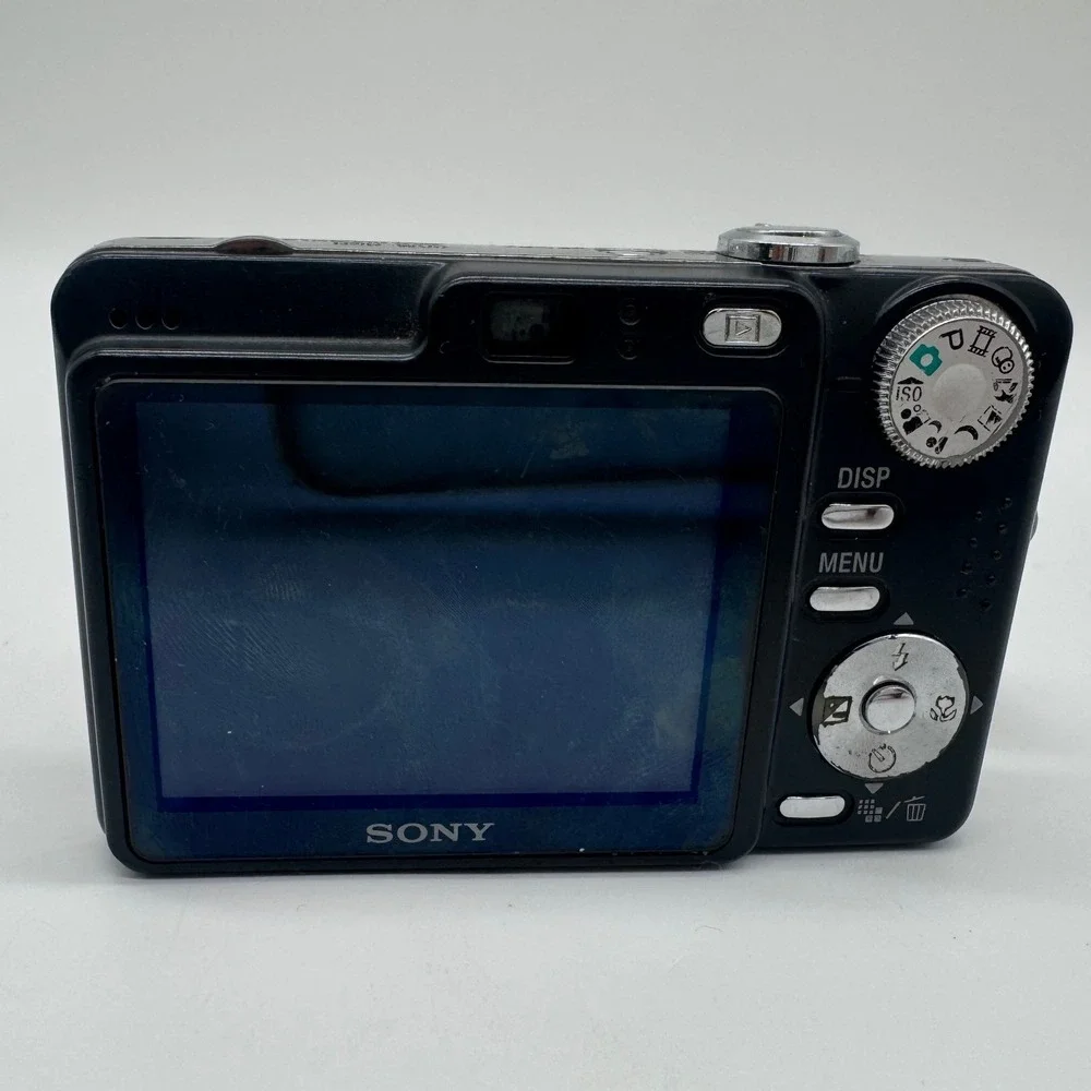 Sony Cyber-shot DSC-W55 7.2MP Digital Camera Black Carl Zeiss For Parts Repair